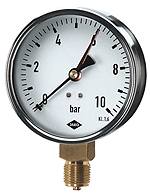 Manometer Fig.2605(2) 1/2" 100 mm Durchmesser 0-16 bar Anschluss unten