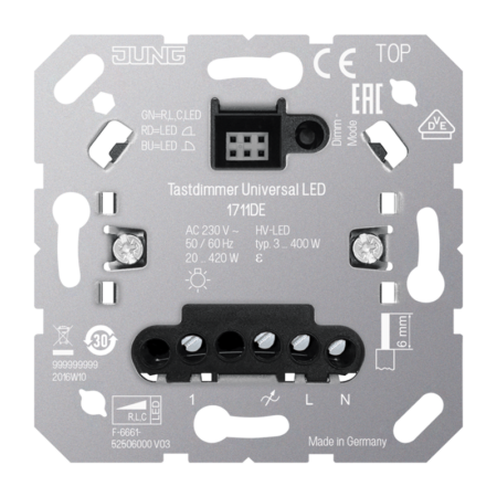 Tastdimmer Universal LED, mit Nebenstell eneingang
