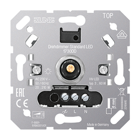 Drehdimmer Standard LED, ohne Nebenstell eneingang