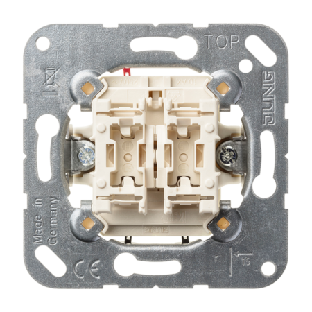 Doppeltaster, 2 Schließer, 10 A 250 V ~