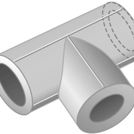 KE35 KELEN PP-RCT T-Stück reduziert 63/50/63