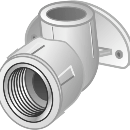 KE83 KELEN PP-RCT Wandscheiben-Winkel 90° mit IG 20x1/2"