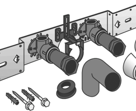 KE85SB KELEN PP-RCT Anschluss-Set mit Siphonbogen 20x1/2" 15cm
