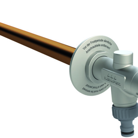 KEMPER Frostsichere Außenarmatur FROSTI, Bausatz 150-530mm Griff DN15