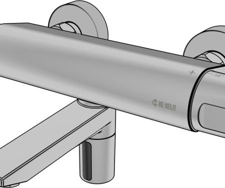 KET165 KETRON Wand-Waschtischarmatur AP Kommunikationsbox 260mm Kommbox