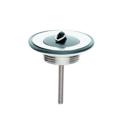 KLUDI WT-u.Bidet-Sifon Uni.-Stopfenvent. o.Kettenhalter chromnickelstahl