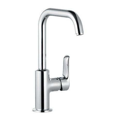 KLUDI PURE & SOLID Waschtisch-EHM seitl. Bed. mit Metallablaufg. chrom