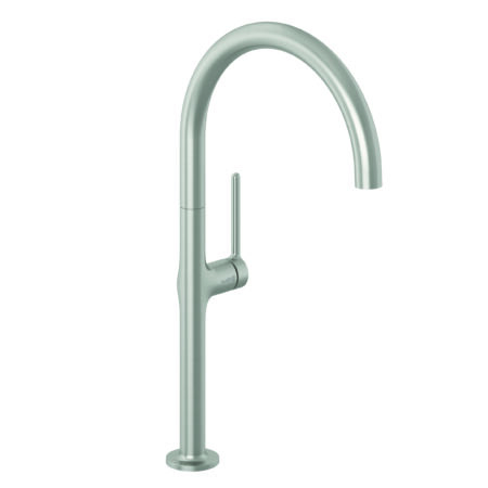 KLUDI-REEF Spültisch-Einhandmischer seitl. Bedienung Stainless Br. Nickel