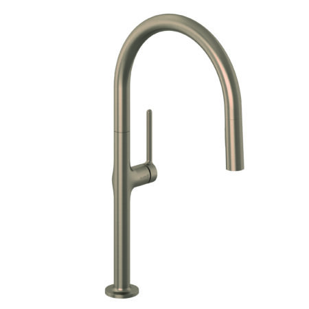 KLUDI-REEF Spültisch-Einhandmischer herausz. Geschirrbrause Brushed Bronze