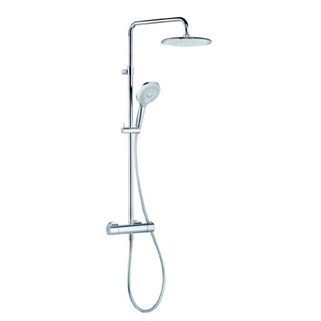 KLUDI FRESHLINE Thermostat Dual Shower System chrom