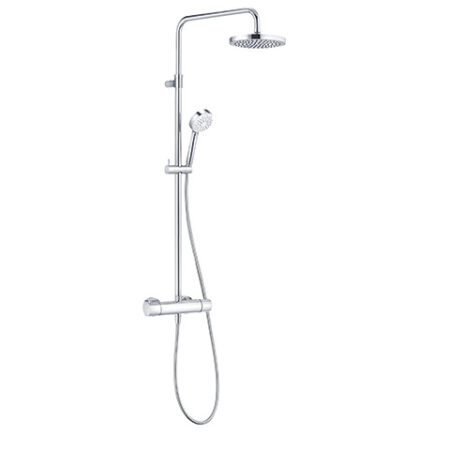 KLUDI LOGO Thermostat Dual Shower System chrom