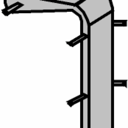 KM804 KELOX SL Innenecke 22 mm Weiß