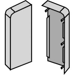 KM818 KELOX SL Endstück rechts 28 mm Weiß