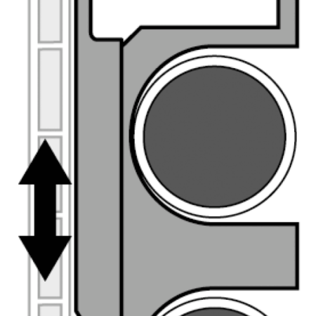 KM835 KELOX SL Sockelleistenhalter Modell 3 28mm