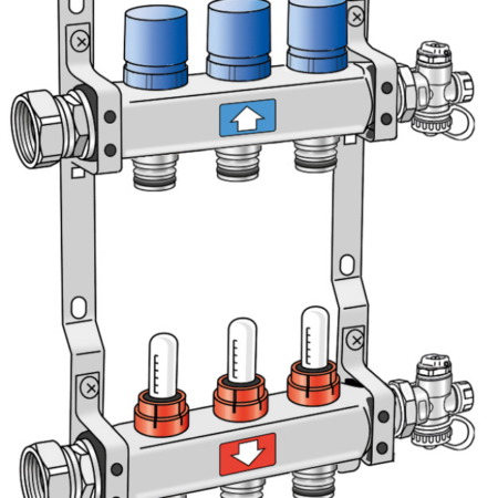 KMP590E KELOX PROTEC FB Edelstahl-Steckverteiler 4 L: 325mm