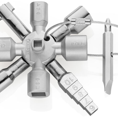 KNIPEX 00 11 01 TwinKey® Schaltschrankschlüssel Der Standard Schaltschrankschlüssel 92 mm