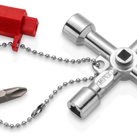 KNIPEX 00 11 03 Schaltschrankschlüssel Der Standard Schaltschrankschlüssel 76 mm