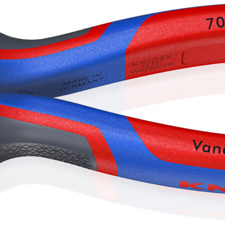 KNIPEX 70 05 160 Seitenschneider mit Mehrkomponenten-Hüllen verchromt 160 mm