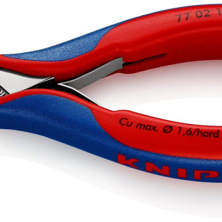 KNIPEX 77 02 115 Elektronik-Seitenschneider mit Mehrkomponenten-Hüllen 115 mm