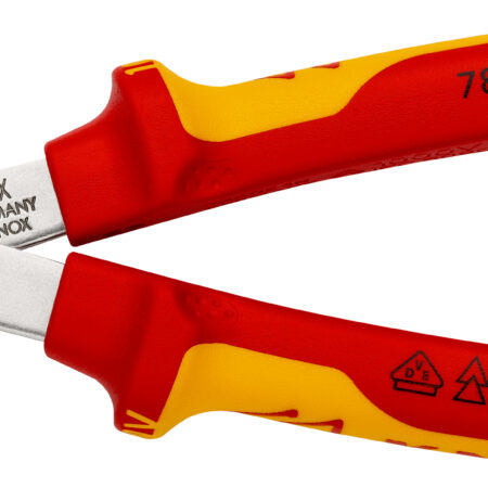 KNIPEX 78 06 125 Electronic Super Knips® VDE isoliert mit Mehrkomponenten-Hüllen, VDE-geprüft 125 mm