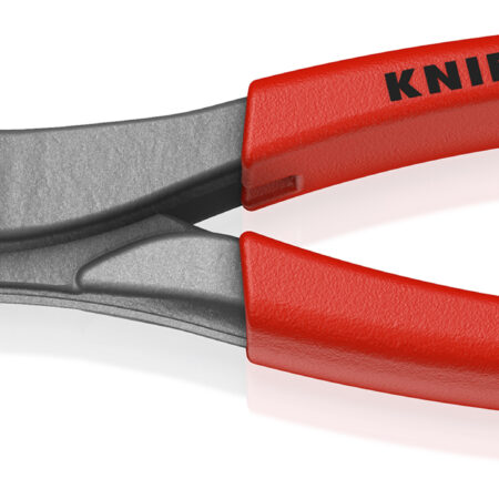 KNIPEX 82 01 200 TwinGrip® Frontgreifzange mit rutschhemmendem Kunststoff überzogen grau atramentiert 200 mm
