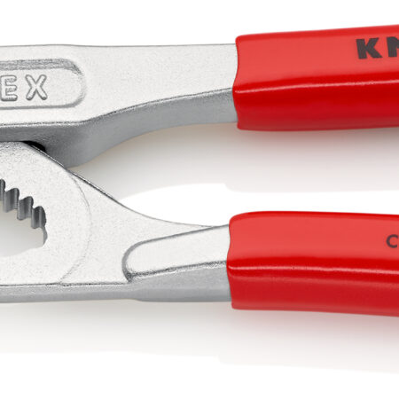 KNIPEX 86 03 150 Zangenschlüssel Zange und Schraubenschlüssel in einem Werkzeug mit Kunststoff überzogen verchromt 150 mm