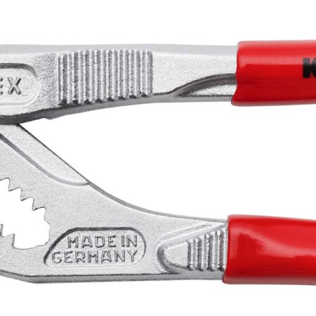 KNIPEX 86 03 180 Zangenschlüssel Zange und Schraubenschlüssel in einem Werkzeug mit Kunststoff überzogen verchromt 180 mm