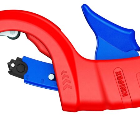KNIPEX 90 23 01 BK Rohrabschneider DP50 Rohrschneider für Kunststoff-Abflussrohre mit Kunststoff überzogen 165 mm