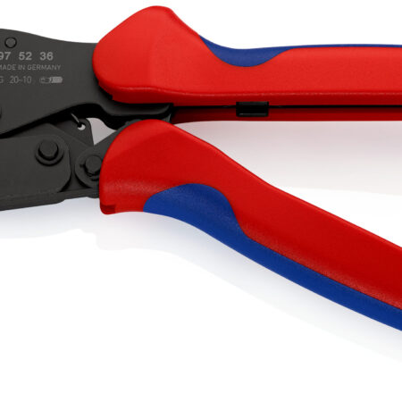 KNIPEX 97 52 36 SB PreciForce® Crimpzange mit Mehrkomponenten-Hüllen brüniert 220 mm (SB-Karte/Blister)