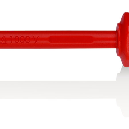 KNIPEX 98 20 80 Schraubendreher für Schlitzschrauben isolierender Mehrkomponenten-Griff, VDE-geprüft brüniert 295 mm