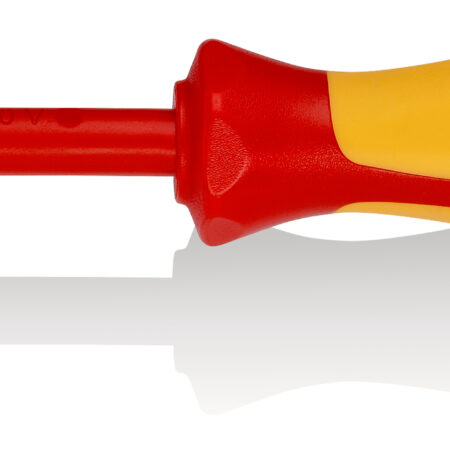 KNIPEX 98 24 02 Schraubendreher für Kreuzschlitzschrauben Phillips® isolierender Mehrkomponenten-Griff, VDE-geprüft brüniert 212 mm