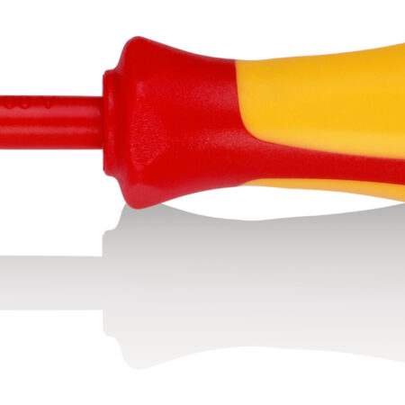 KNIPEX 98 25 01 SLS Schraubendreher (Slim) PlusMinus Pozidriv® isolierender Mehrkomponenten-Griff, VDE-geprüft brüniert 187 mm