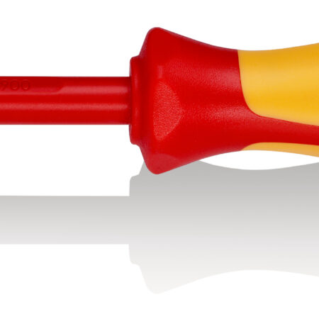 KNIPEX 98 25 02 SLS Schraubendreher (Slim) PlusMinus Pozidriv® isolierender Mehrkomponenten-Griff, VDE-geprüft brüniert 212 mm