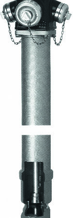 Euro2000 SGG-Überflurhydrant Fig.250 RW0 PN10/16 DN80 RD 1.5m CCB Kopf blau