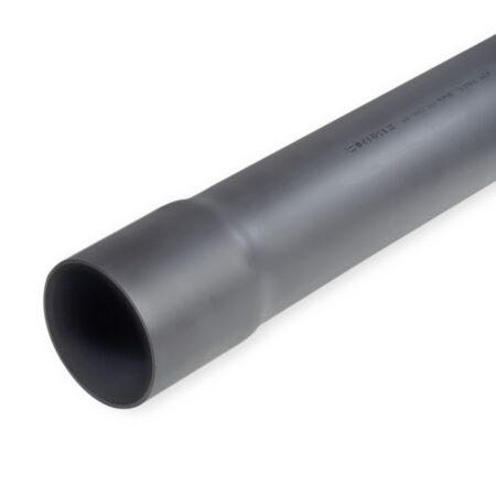 ALVA Kabelschutzrohr DN110 PVC-U einseitig aufgemufft (Stg.a6m) schwarz