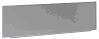KP Rückwand, SIRIUS, Edelstahl, 500x250 mm, aufsteckbar, Materialstärke 0,8 mm, Ecken oben abgerundet