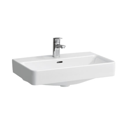 LF Pro S Waschtisch 81096.2 1HL oÜL Überlaufkanal unten geschl.550x465 weiß