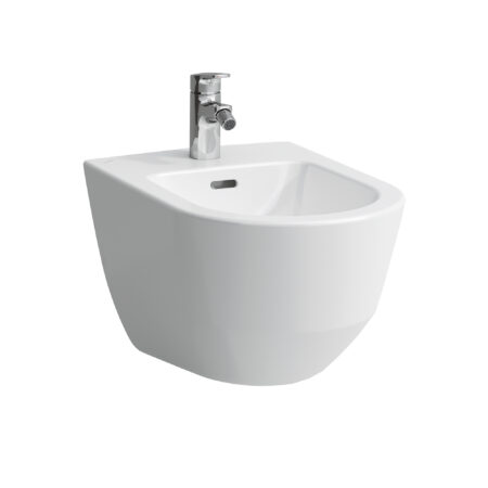 LF Pro Wandbidet 83095.2 1HL o.seitl. Loch f.WA außen 360x530 weiß