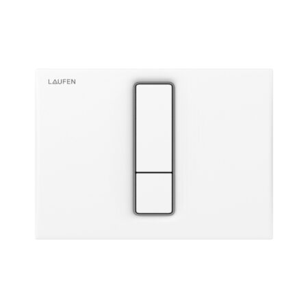 LF  INEO Drückerplatte AW101 90010.1 Dual Flush, Kunstst. 202x145x10 weiß