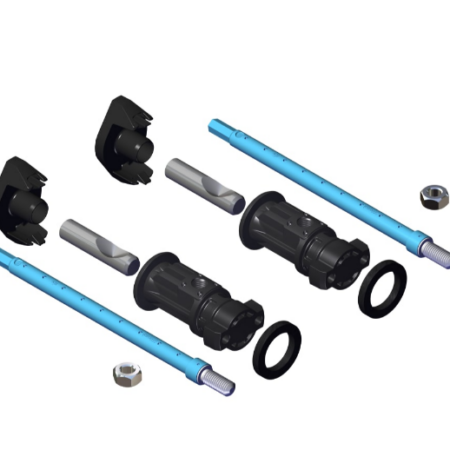 LF Montageset 89382.0 Easy Fit 2.0 f. Wand WCs und Wandbidet 250 mm blau