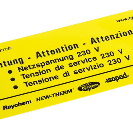 Warnschild Deutsch, Französisch, Italienisch