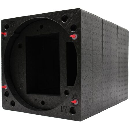 Livento Quadratische Wandhülse 320 x 320 mm mit Putzfahnen