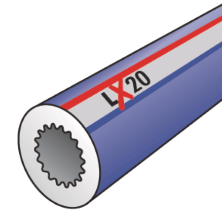 LX20 LEXEL Isolierschlauch - 20 6/4"-48/50