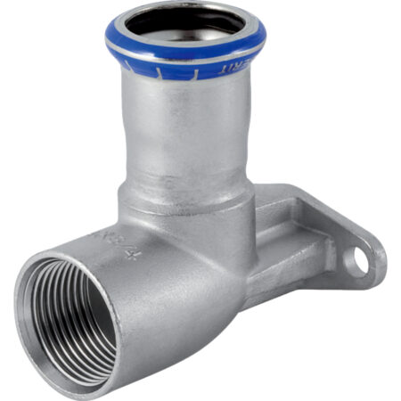 GE Mapress Edelstahl Anschlusswinkel 90 Gr. d18mm x Rp1/2 abgesetzt