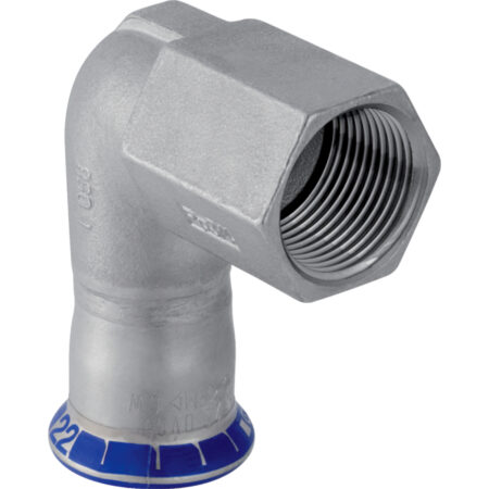 GE Mapress Edelstahl Uebergangswinkel 90 Gr. d18mm x Rp 1/2