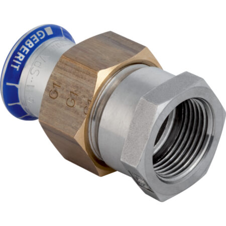 GE Mapress ES Uebergangsverschraubung m. UeWM aus Messing d42mm x Rp6/4
