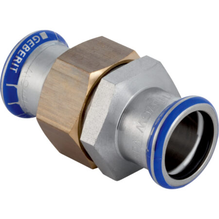 GE Mapress Edelstahl Verschraubung UeWM aus Messing d22mm