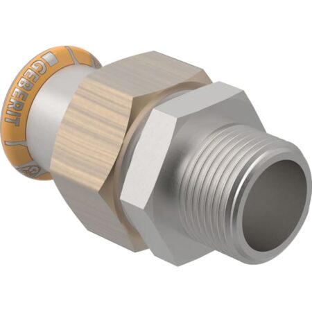 Geberit Mapress Therm Übergangsverschraubung mit Außengewinde: d=18mm, R=3/4″