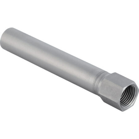 GE Mapress Edelstahl Uebergang mit Einschubende d18mm x Rp1/2, L14,8cm