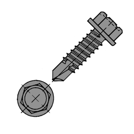 Bohrschraube DIN 7504 K, 4,2 x 19 mm gvz
